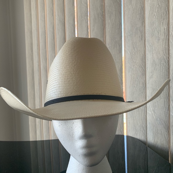 Wrangler 10 Star Austin Shantung Panama (a fine smooth straw woven Cowboy Hat. - Picture 2 of 5